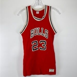 Vintage 80s MacGregor Sand Knit Chicago Bulls Michael Jordan NBA Jersey